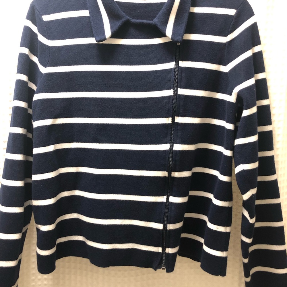 Asymmetrical striped jacket - Picture 4 of 5